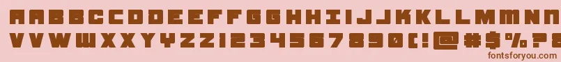 samuraiterrapintitle Font – Brown Fonts on Pink Background