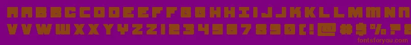 samuraiterrapintitle Font – Brown Fonts on Purple Background