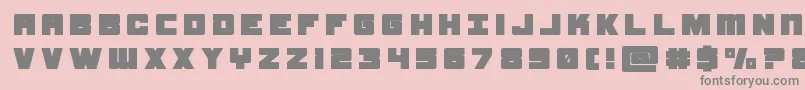 Fonte samuraiterrapintitle – fontes cinzas em um fundo rosa