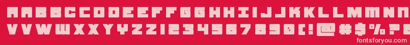 samuraiterrapintitle Font – Pink Fonts on Red Background