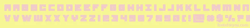 samuraiterrapintitle Font – Pink Fonts on Yellow Background
