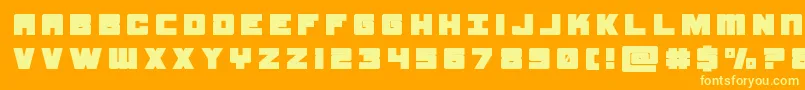 samuraiterrapintitle Font – Yellow Fonts on Orange Background