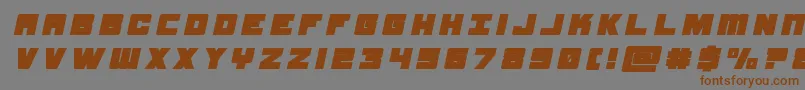 samuraiterrapintitleital Font – Brown Fonts on Gray Background