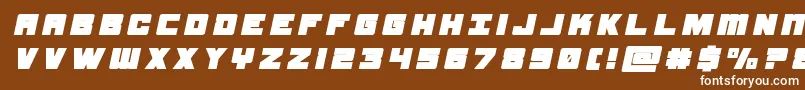 samuraiterrapintitleital Font – White Fonts on Brown Background
