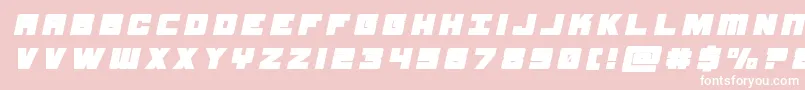 samuraiterrapintitleital Font – White Fonts on Pink Background