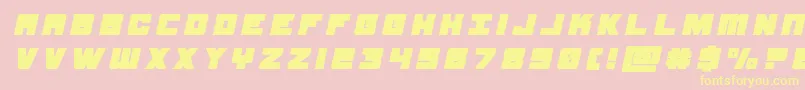 samuraiterrapintitleital Font – Yellow Fonts on Pink Background