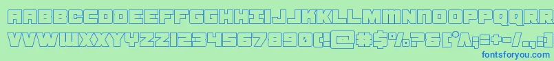 fuente samuraiterrapout – Fuentes Azules Sobre Fondo Verde