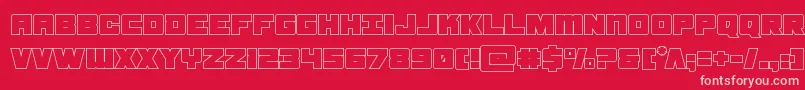 fuente samuraiterrapout – Fuentes Rosadas Sobre Fondo Rojo