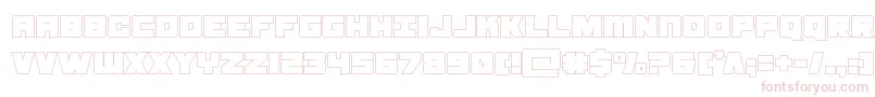 samuraiterrapout Font – Pink Fonts on White Background