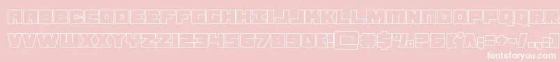 samuraiterrapout Font – White Fonts on Pink Background