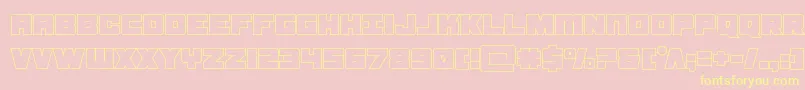 samuraiterrapout Font – Yellow Fonts on Pink Background