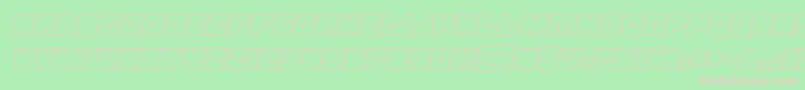 samuraiterrapoutital Font – Pink Fonts on Green Background