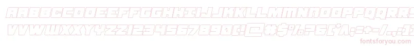 Шрифт samuraiterrapoutital – розовые шрифты на белом фоне