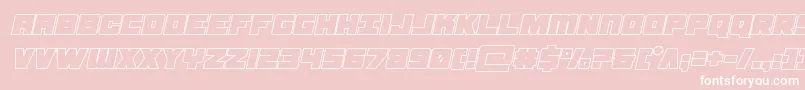 Шрифт samuraiterrapoutital – белые шрифты на розовом фоне