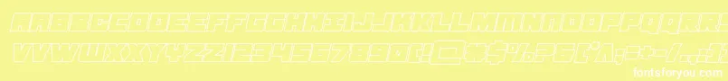 samuraiterrapoutital Font – White Fonts on Yellow Background