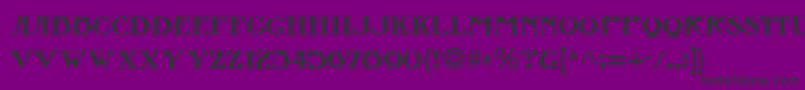 SanasoftCass.Kz Font – Black Fonts on Purple Background