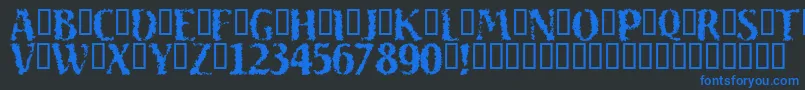 SAND     Font – Blue Fonts on Black Background