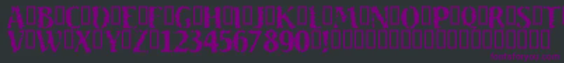 SAND     Font – Purple Fonts on Black Background