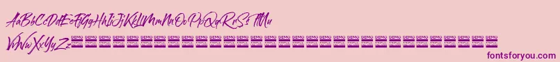 fuente sandbrush demo – Fuentes Moradas Sobre Fondo Rosa