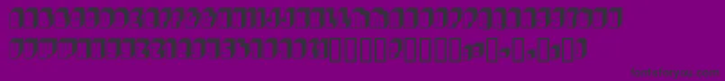 LettersIiFenotype Font – Black Fonts on Purple Background