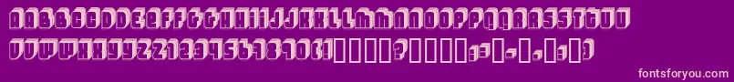 LettersIiFenotype Font – Pink Fonts on Purple Background