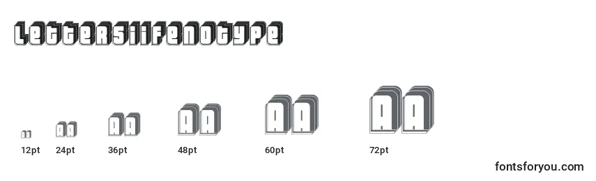 Größen der Schriftart LettersIiFenotype
