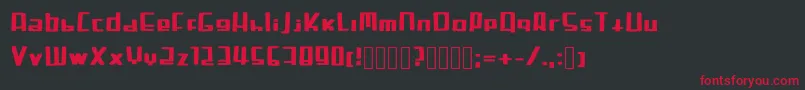 Sandman Regular Font – Red Fonts on Black Background