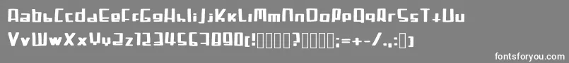 Sandman Regular Font – White Fonts on Gray Background