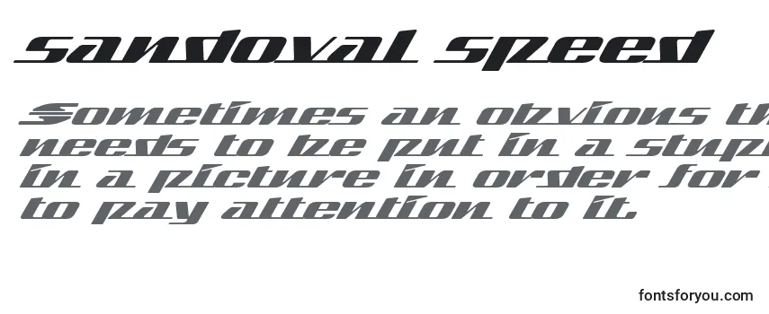 Обзор шрифта Sandoval speed
