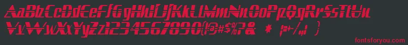 sandoval Font – Red Fonts on Black Background