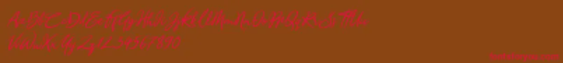 Más sobre la fuente Sandra Belhock Italic fuente Sandra Belhock Italic – Fuentes Rojas Sobre Fondo Marrón