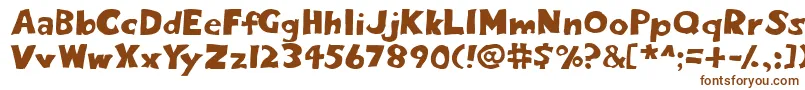 Eightypercent Font – Brown Fonts on White Background