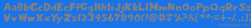 Eightypercent Font – Gray Fonts on Blue Background