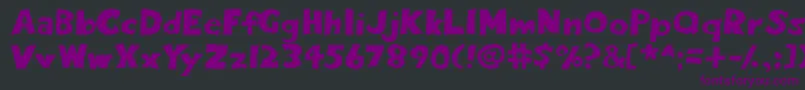 Eightypercent Font – Purple Fonts on Black Background