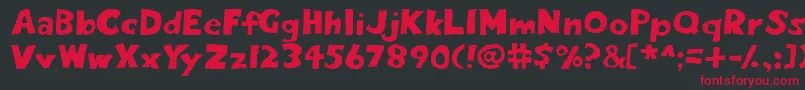 Eightypercent Font – Red Fonts on Black Background