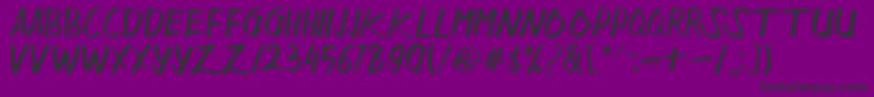 Sangkalaen Font – Black Fonts on Purple Background