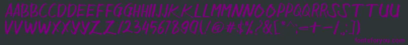 Sangkalaen Font – Purple Fonts on Black Background