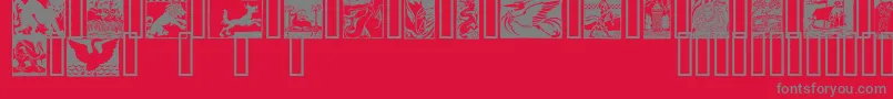 SANGRAEL Font – Gray Fonts on Red Background