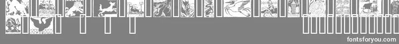 SANGRAEL Font – White Fonts on Gray Background
