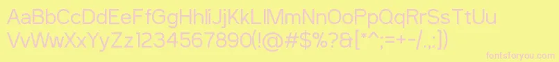 SaniTrixieSans Font – Pink Fonts on Yellow Background