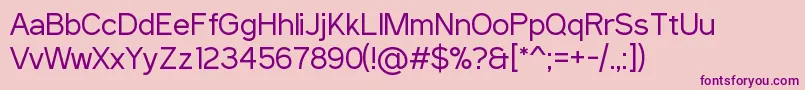 Police SaniTrixieSans – polices violettes sur fond rose