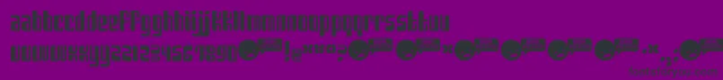 フォントSANKA    – 紫の背景に黒い文字