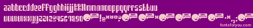 En savoir plus sur la police SANKA Police SANKA – polices roses sur fond violet
