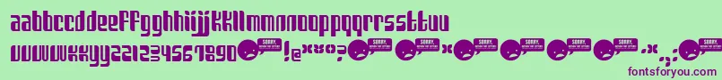 Подробнее о шрифте SANKA    Шрифт SANKA    – фиолетовые шрифты на зелёном фоне