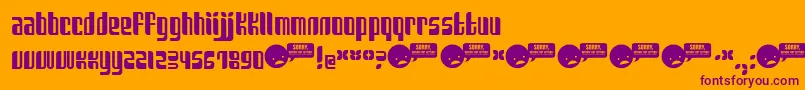 More about SANKA    Font SANKA    Font – Purple Fonts on Orange Background