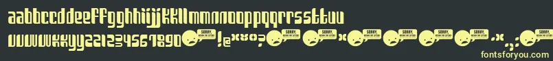SANKA    Font – Yellow Fonts on Black Background