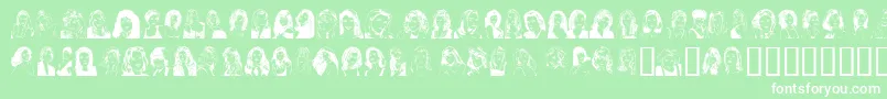 SANKAVYN Font – White Fonts on Green Background
