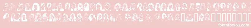 SANKAVYN Font – White Fonts on Pink Background