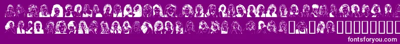 SANKAVYN Font – White Fonts on Purple Background