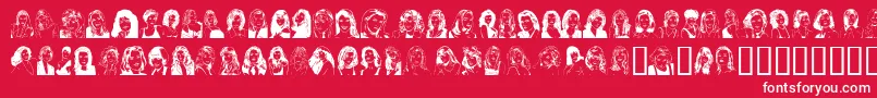 SANKAVYN Font – White Fonts on Red Background